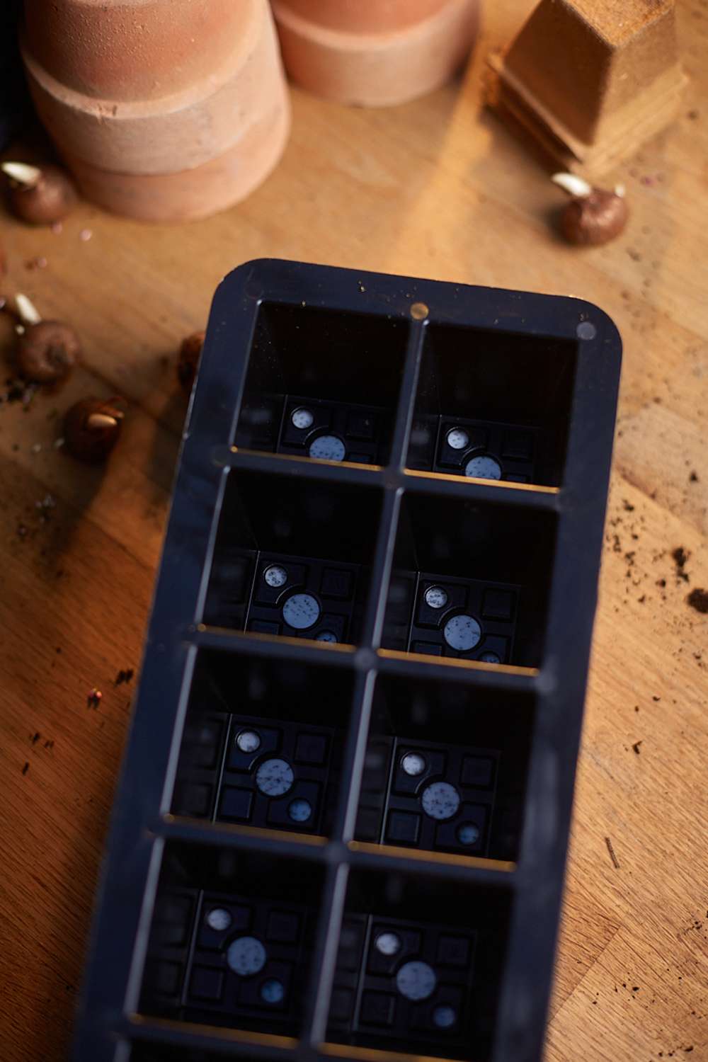 Mini drivhus med selvvanding m. 12 celler